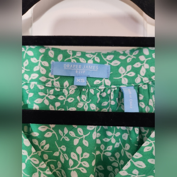 3/$25 Draper James Green Floral Midi Tie Waist Lined Dress Size XSmall - Picture 5 of 6